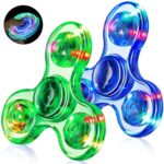LED Light Up Fidget Spinner Toy for Kids & Adults - Stress Relief