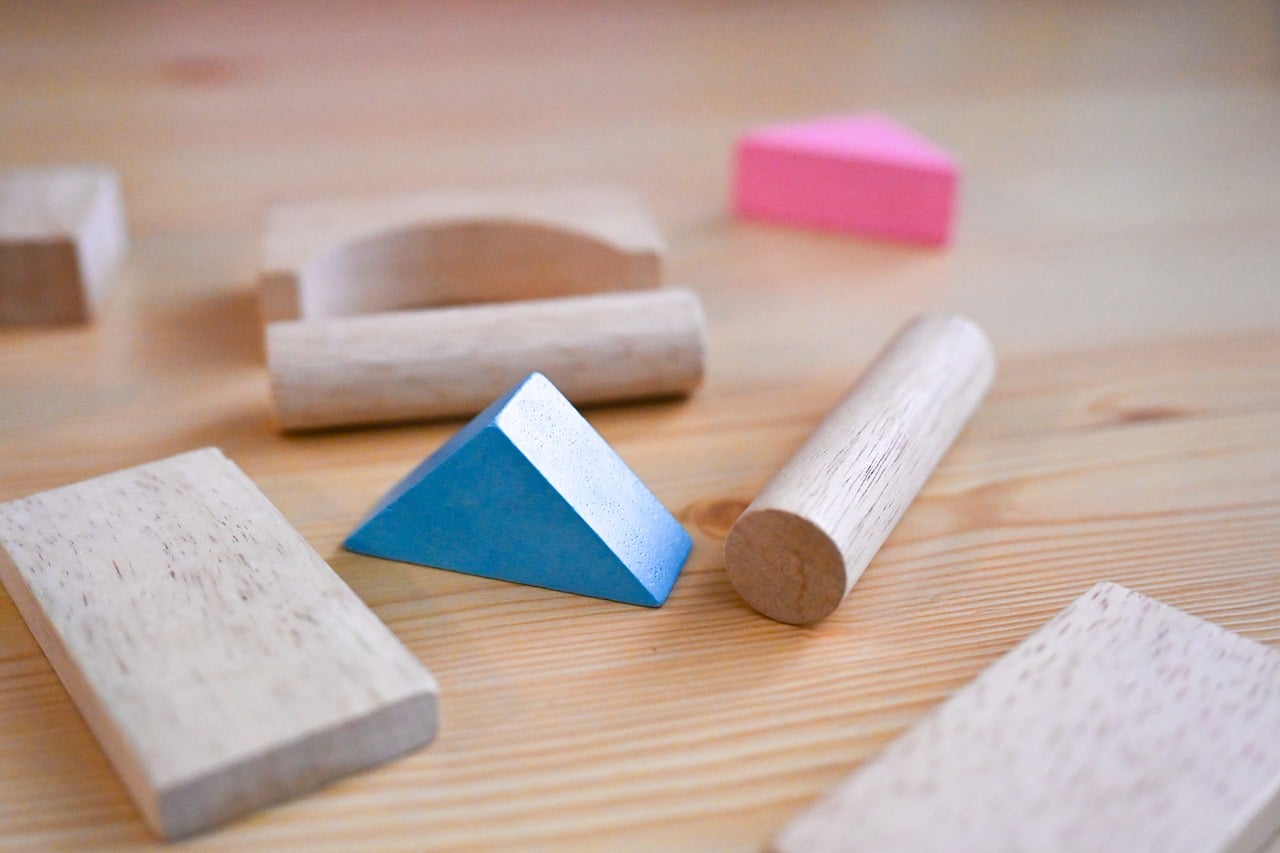 Child building blocks play