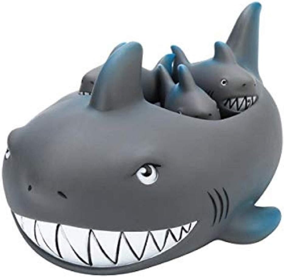 Shark Family Nesting Bath Toy Set for Toddlers & Kids